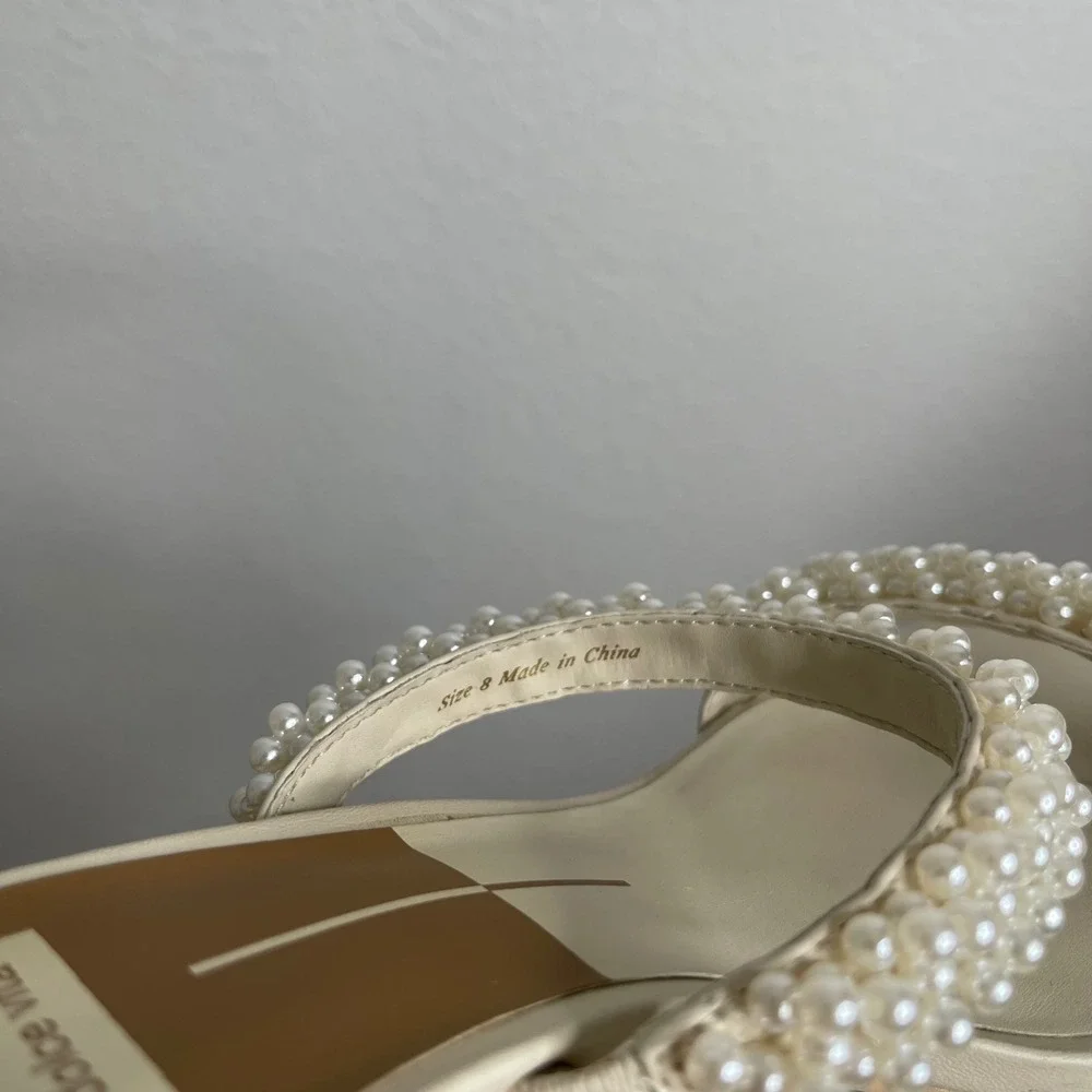 Dolce Vita Noel Pearl‎ Heels Bridal Neutral Size 8